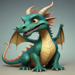 cartoon of a dragon