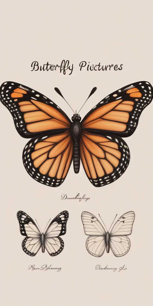 butterfly pictures drawing