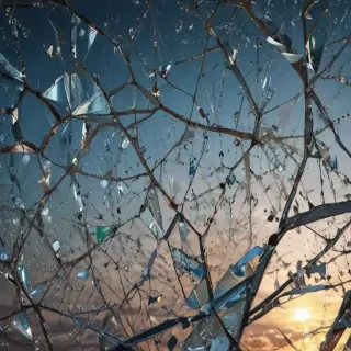 wallpaper broken glass