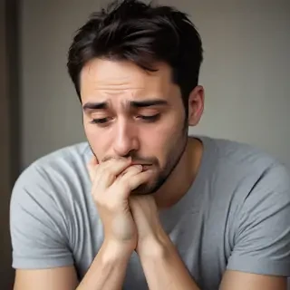 man in sad
