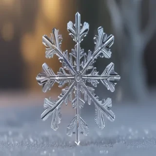 transparent snowflakes