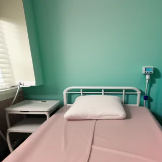 hospital bed background