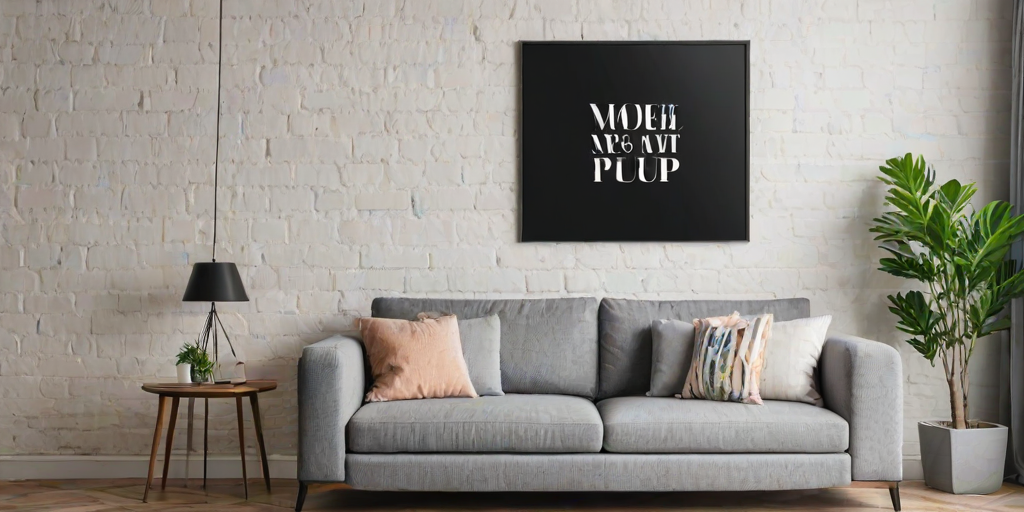 free wall art mockup