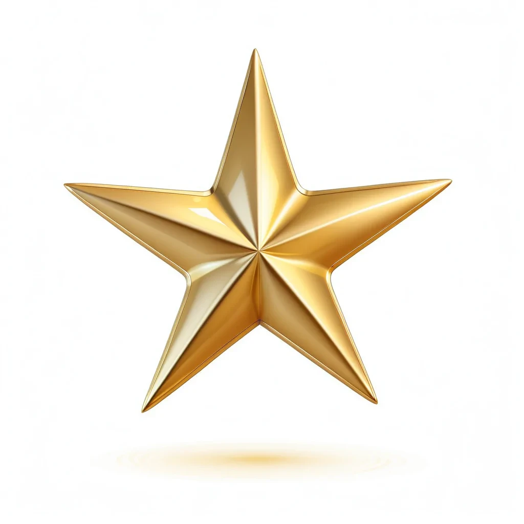 gold star transparent background