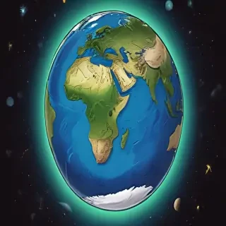 cartoon picture of the planet earth