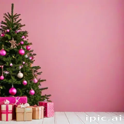 pink christmas background