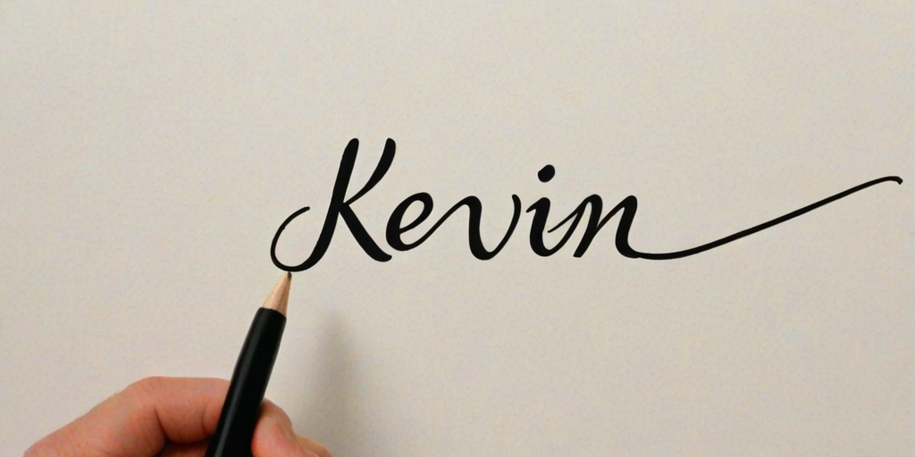 kevin in cursive