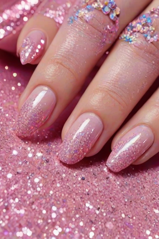 pink glitter aesthetic