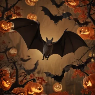 pictures of halloween bats