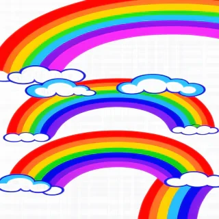 rainbow no background