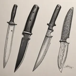 knife drawings