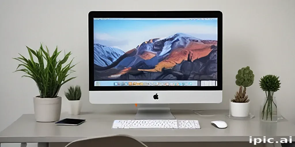 computer mockup