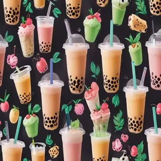 bubble tea wallpaper