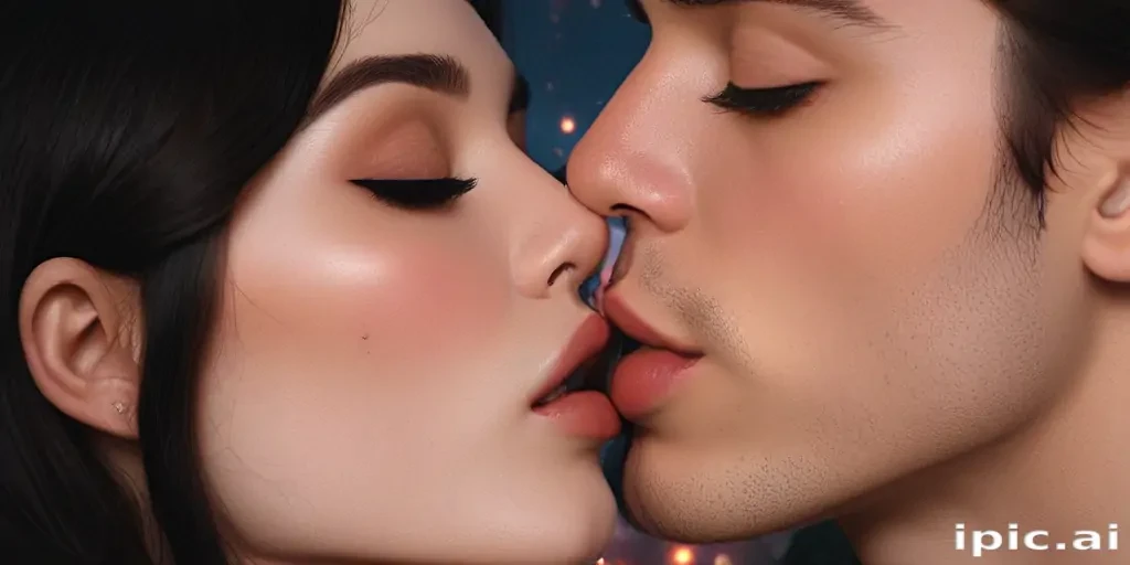 aesthetic kiss