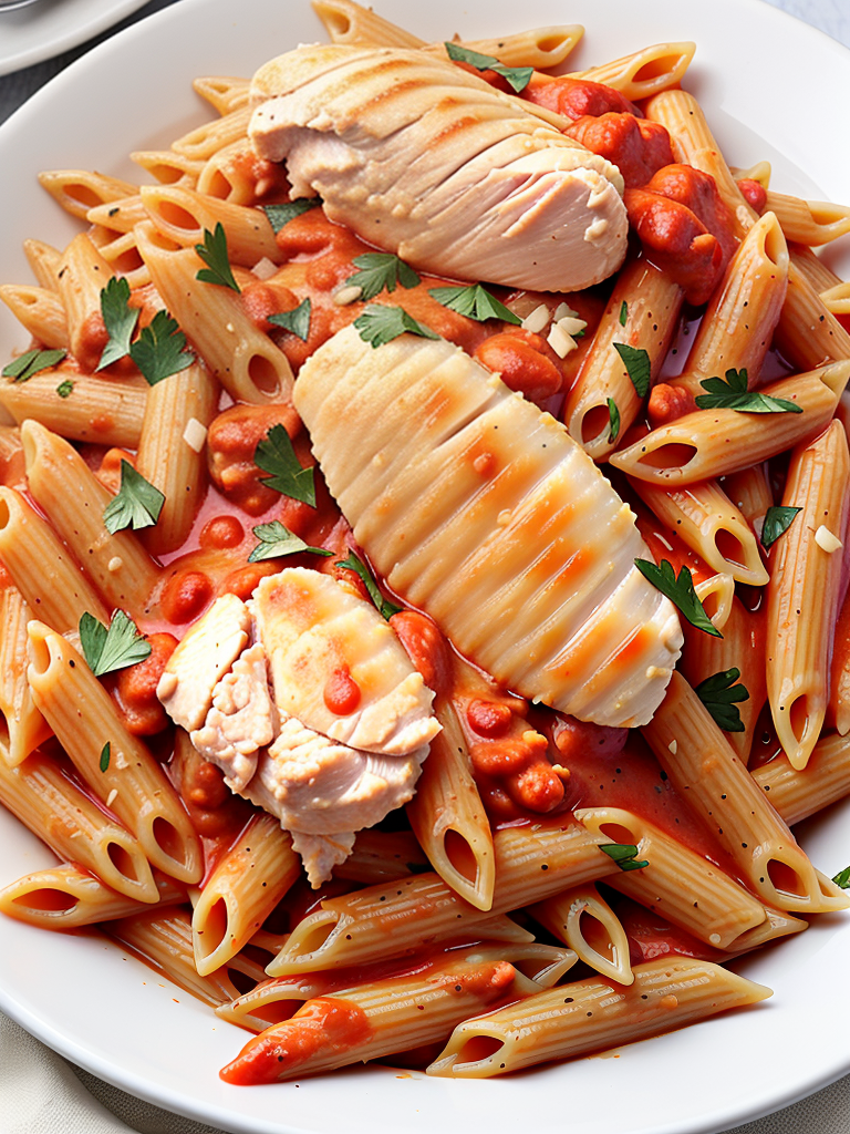 penne alla vodka with chicken recipe