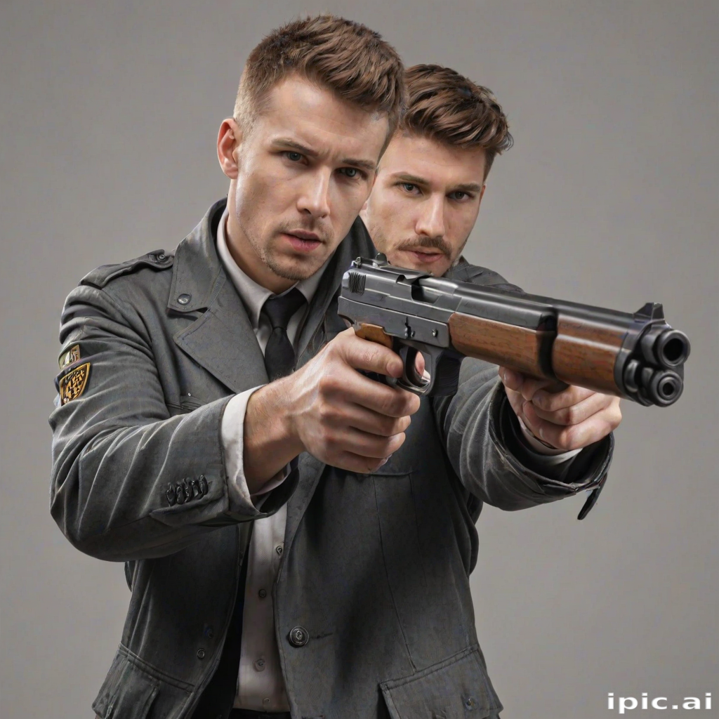 holding gun png