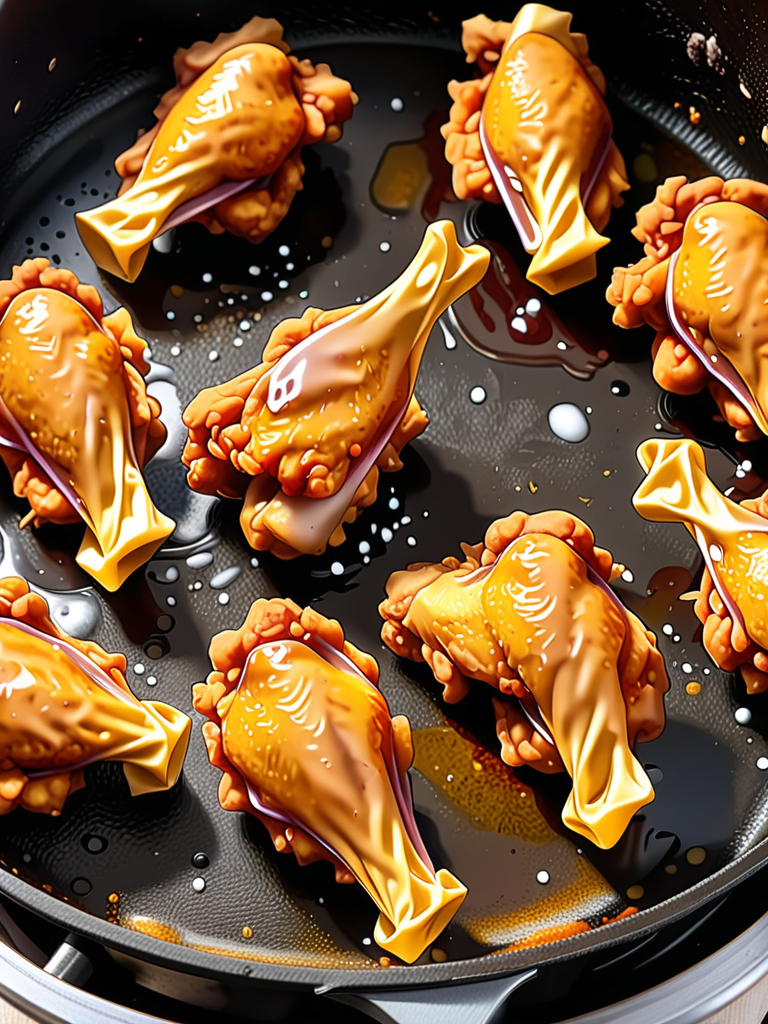 deep frying frozen chicken wings