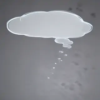 transparent thought bubble