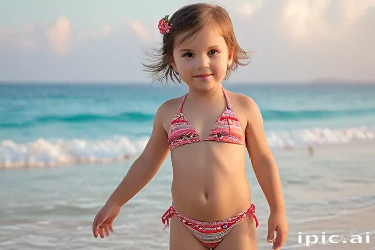 little girl in bikini ai