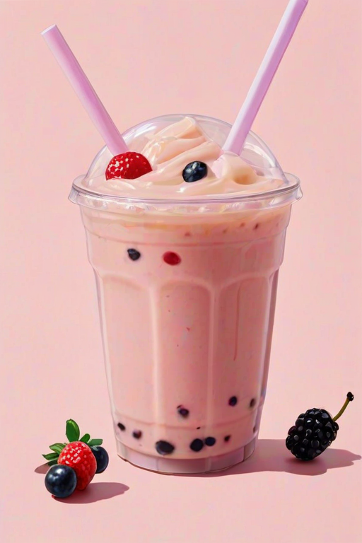 aesthetic boba tea background