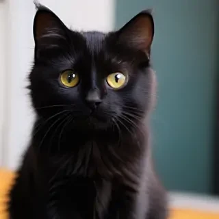 cute black cat wallpaper
