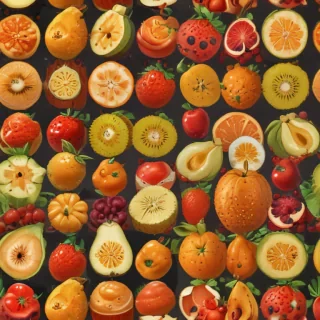 cartoon fruit