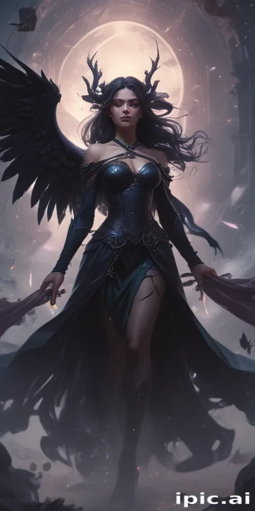 beautiful dark witch fantasy art