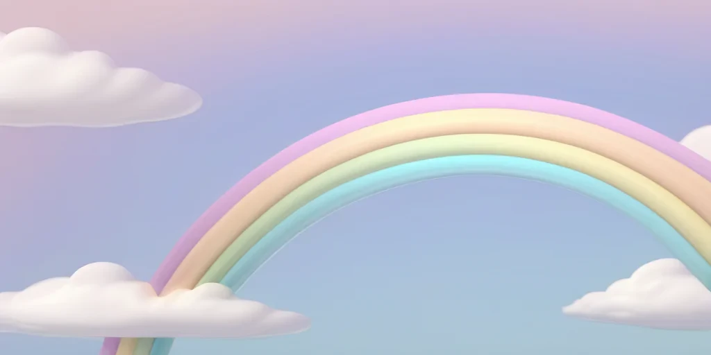 pastel rainbow