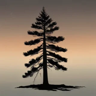 pine tree silhouette png