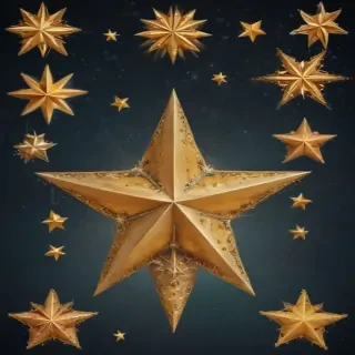 christmas stars clipart