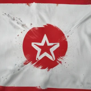 north korea flag