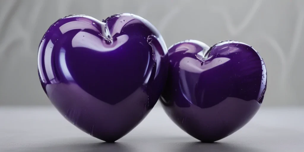 aesthetic purple heart