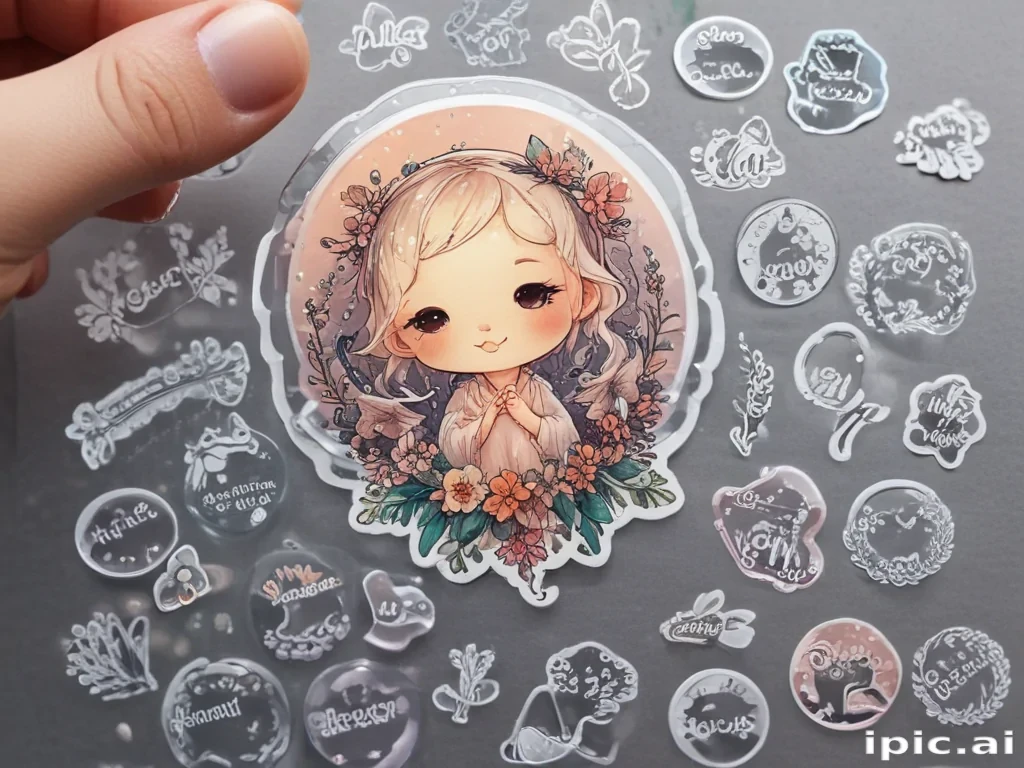 transparent cute stickers