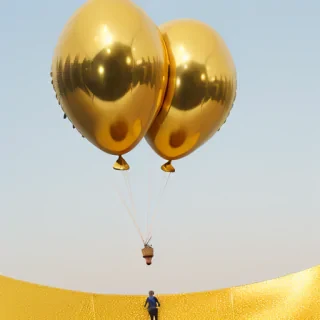 gold balloon png