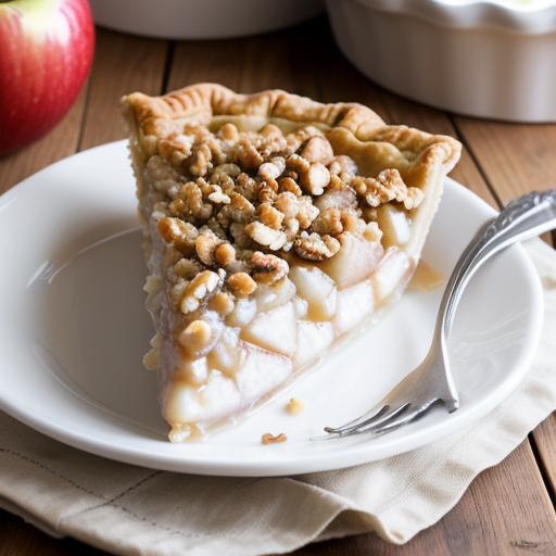 sour cream apple walnut pie