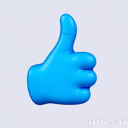 blue thumbs up emoji