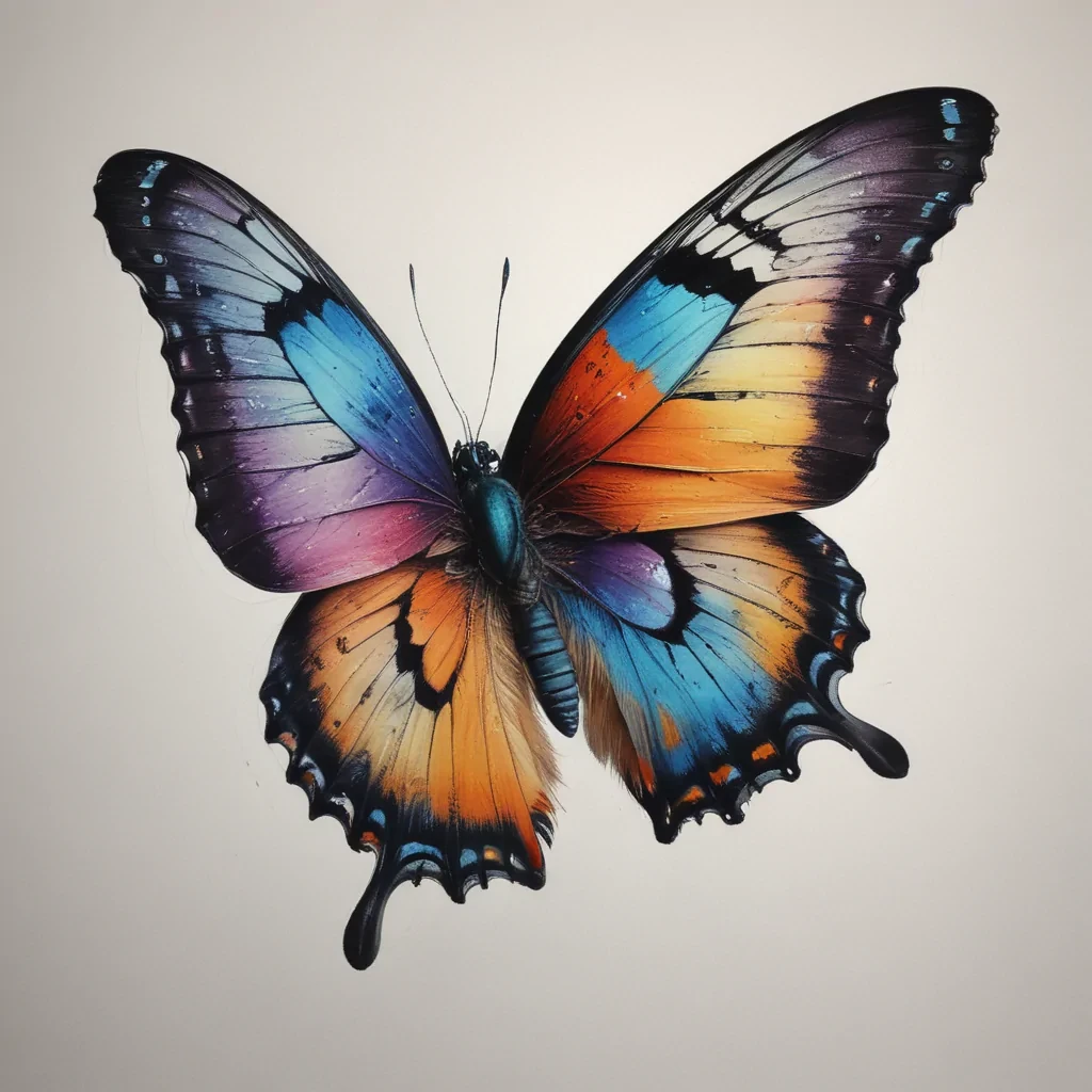 drawing butterfly