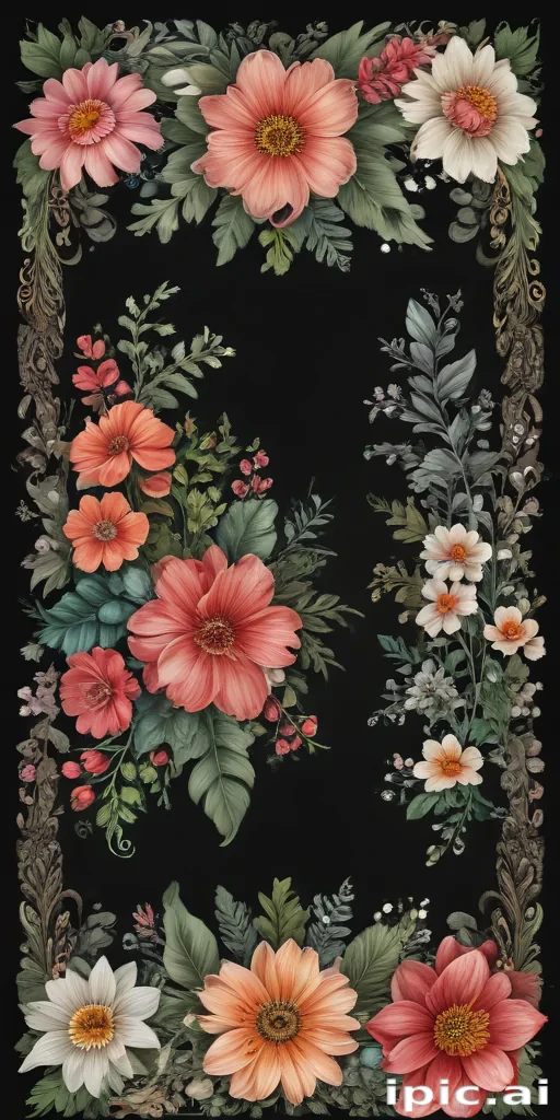 floral borders clipart
