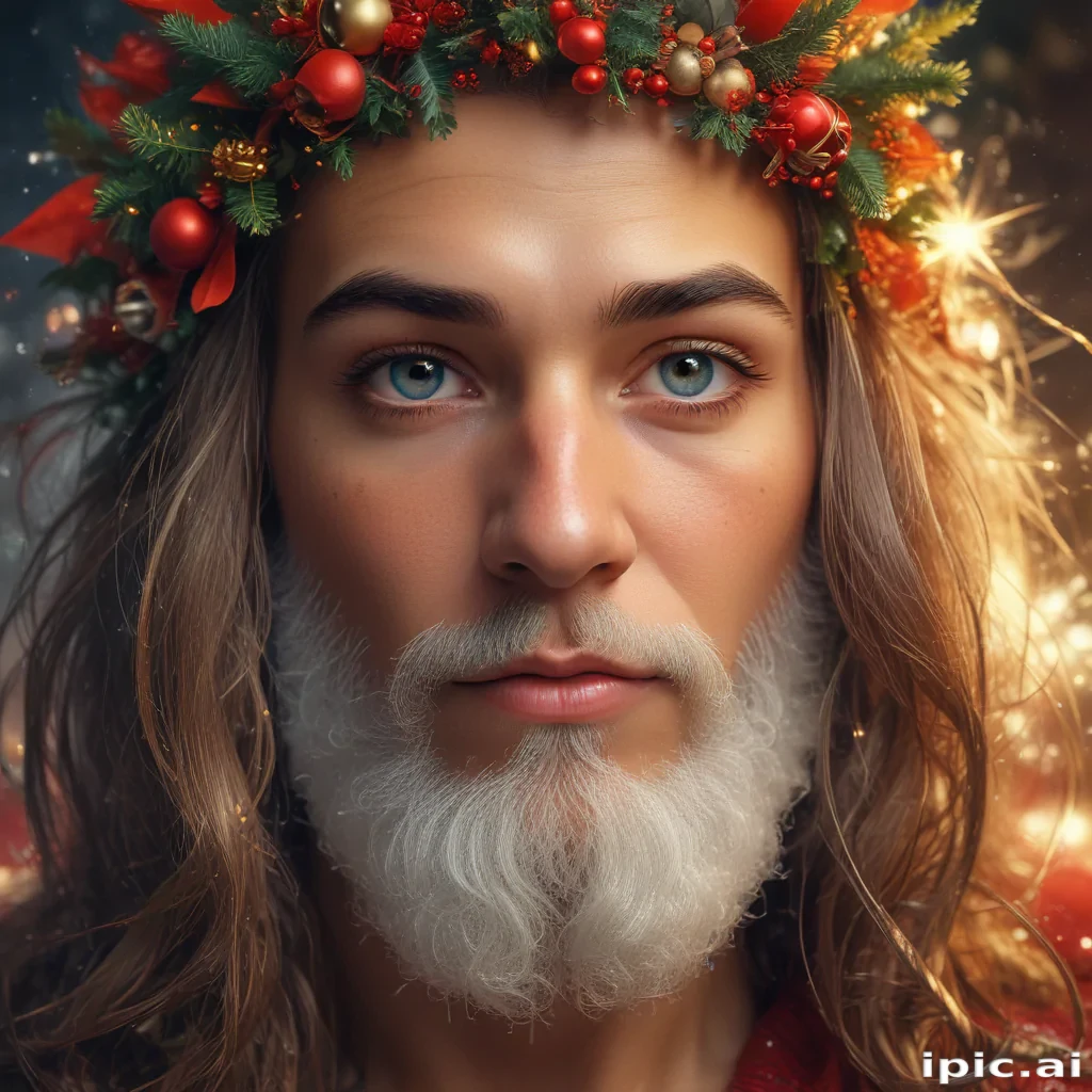 christmas background portrait