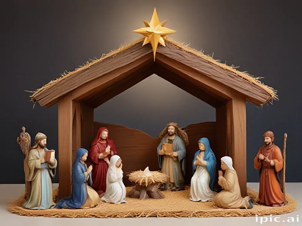 free christmas nativity scene