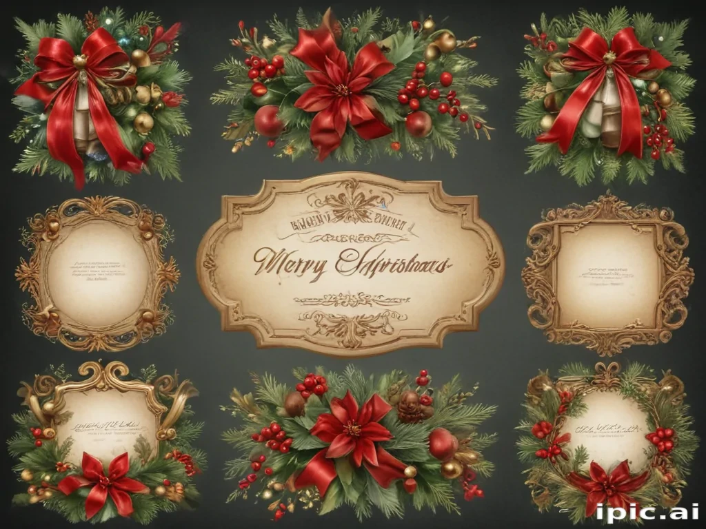 christmas clip art frames