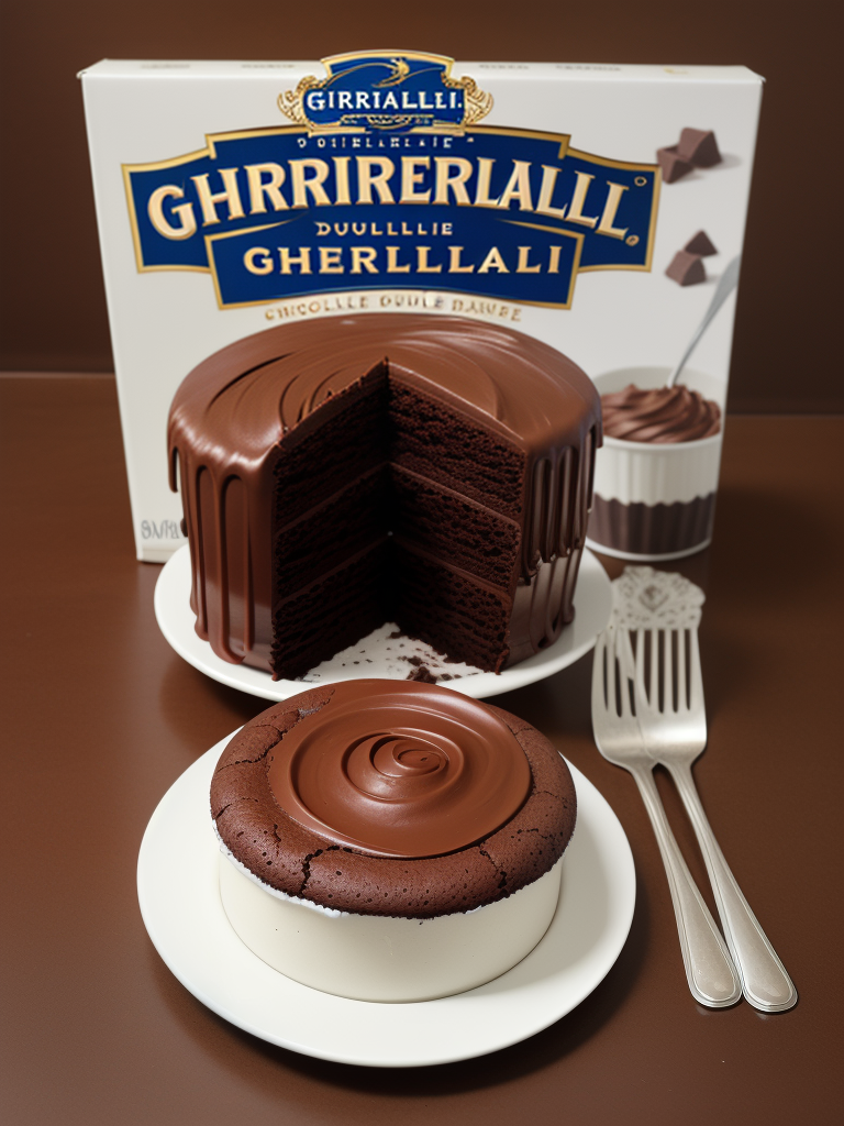 ghirardelli double chocolate cake mix