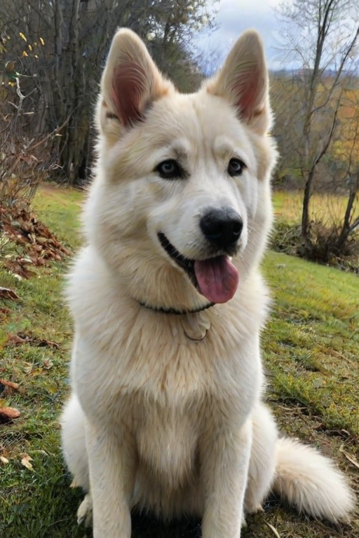 alaskan husky shepherd