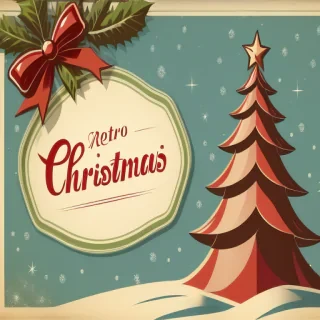 retro christmas image