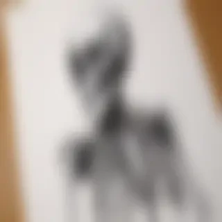 creative skeleton drawing art