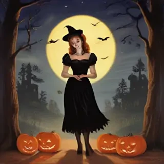 public domain vintage halloween art