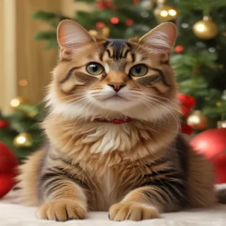 pictures of cats for christmas