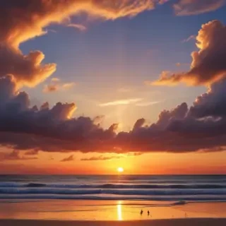 sunset wallpaper beach