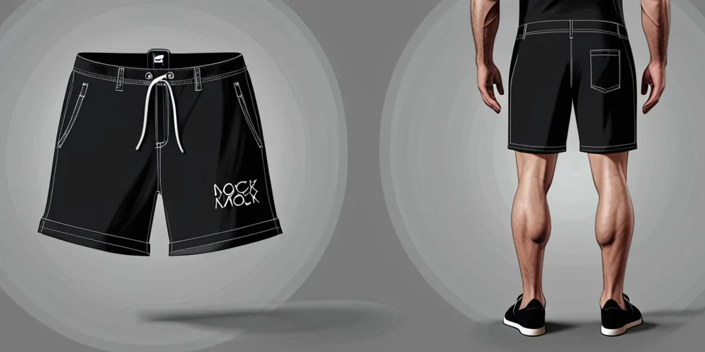 shorts mock up