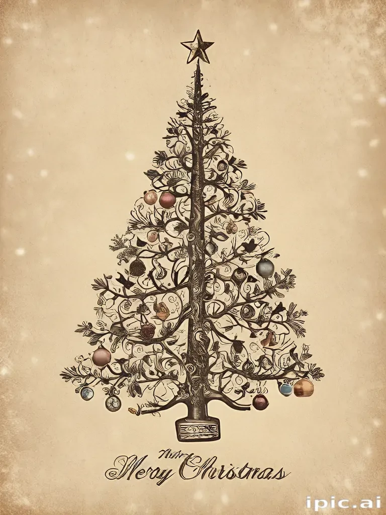vintage merry christmas
